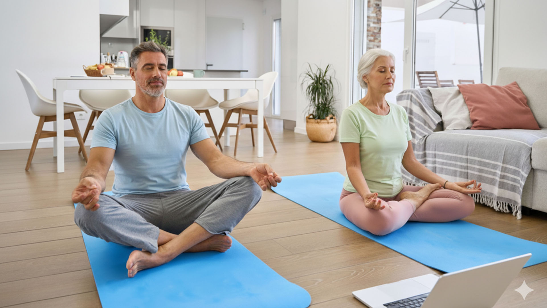 Adultos mayores en actividades de bienestar